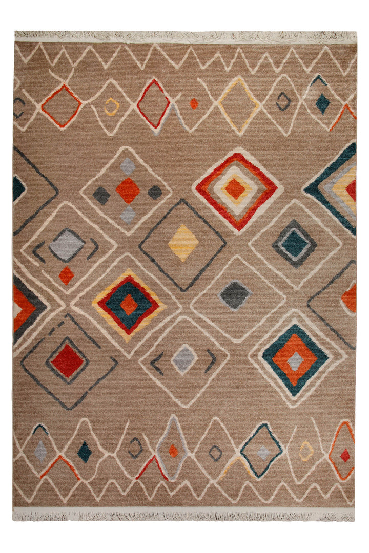 160x230 cm Teppich Wohnzimmer Braun