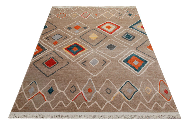 160x230 cm Teppich Wohnzimmer Braun