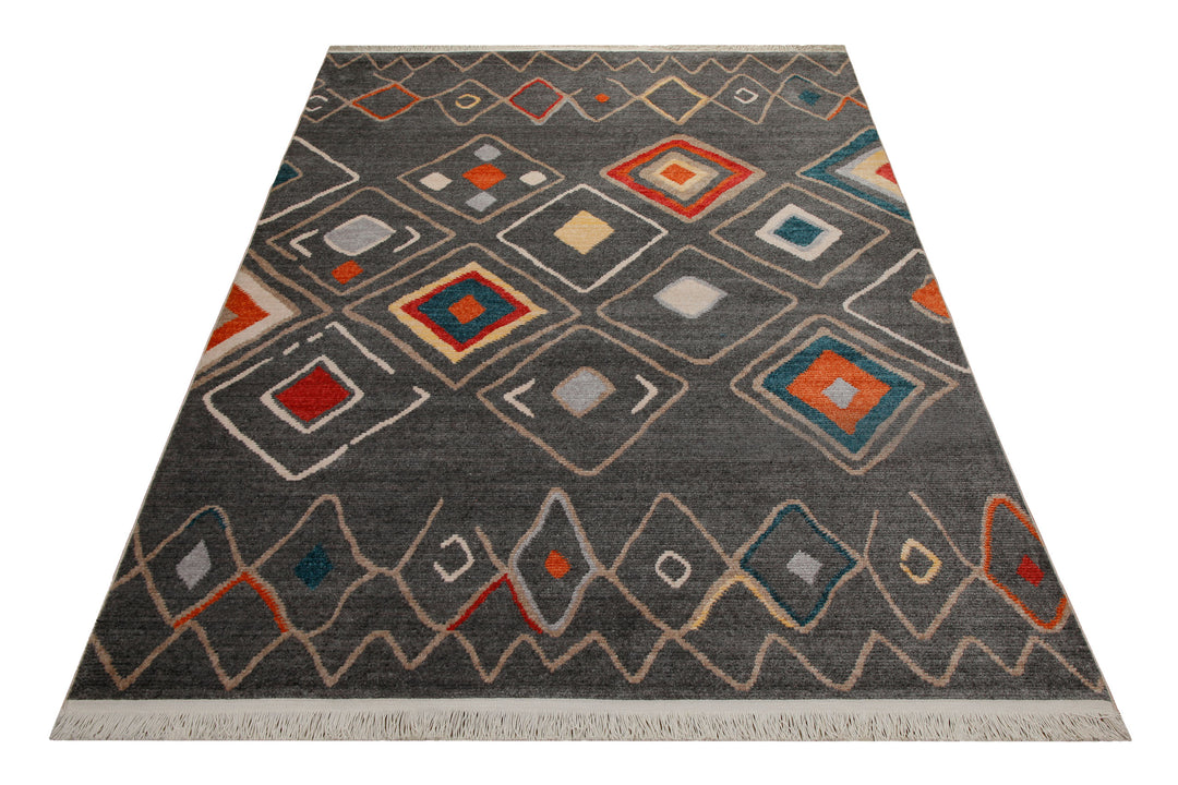 160x230 cm Teppich Wohnzimmer Anthrazit kaufen