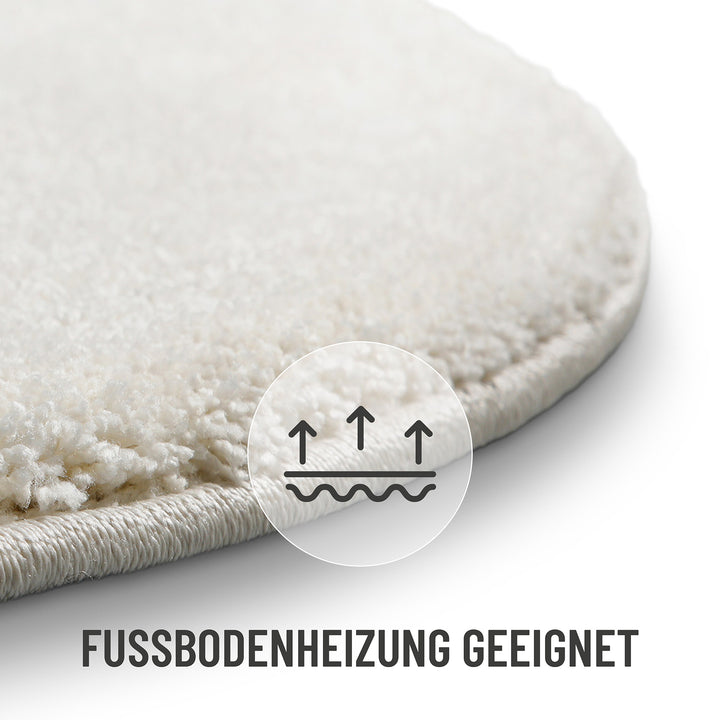 Nova Teppich creme weiß Hochflor rechteckig