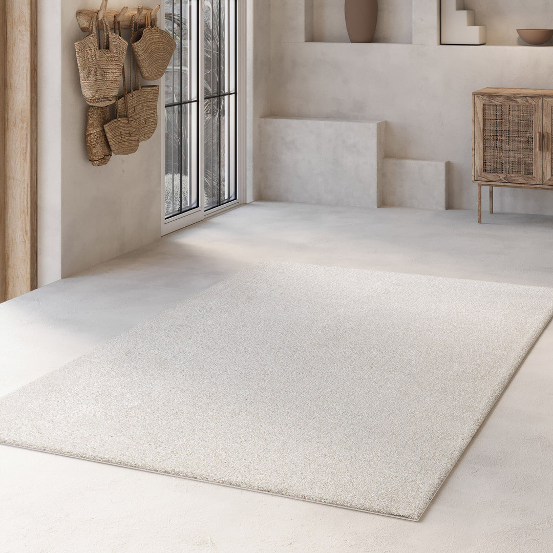 Nova Teppich creme weiß Hochflor rechteckig