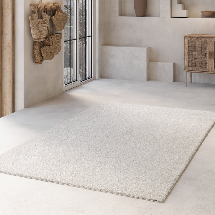 Nova Teppich creme weiß Hochflor rechteckig