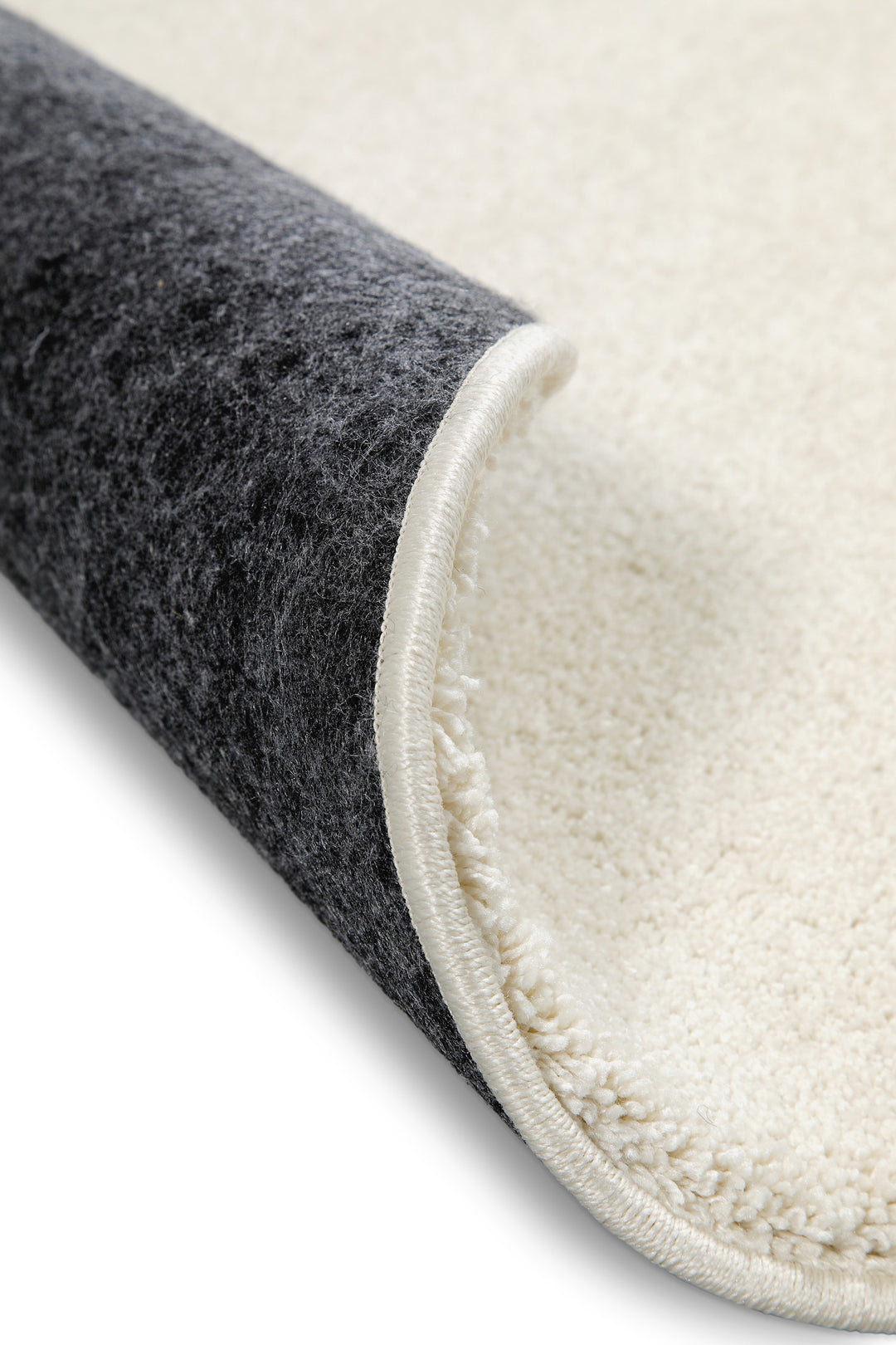 Nova Teppich creme weiß Hochflor rund