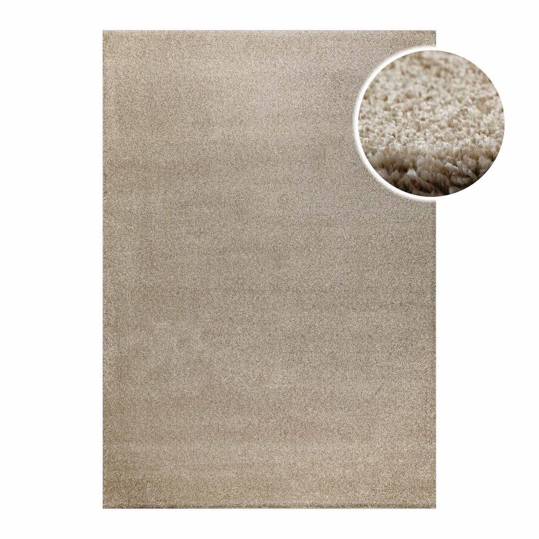 Nova Teppich sand beige Hochflor rechteckig