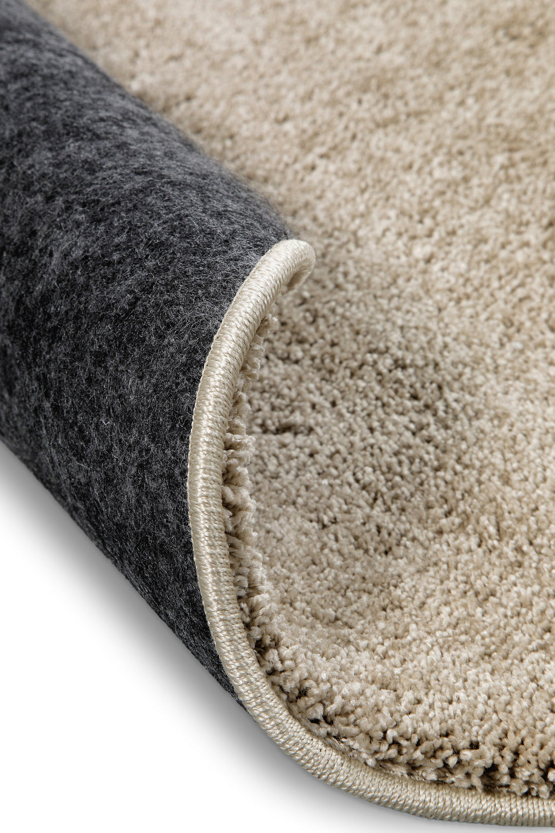Nova Teppich sand beige Hochflor rund