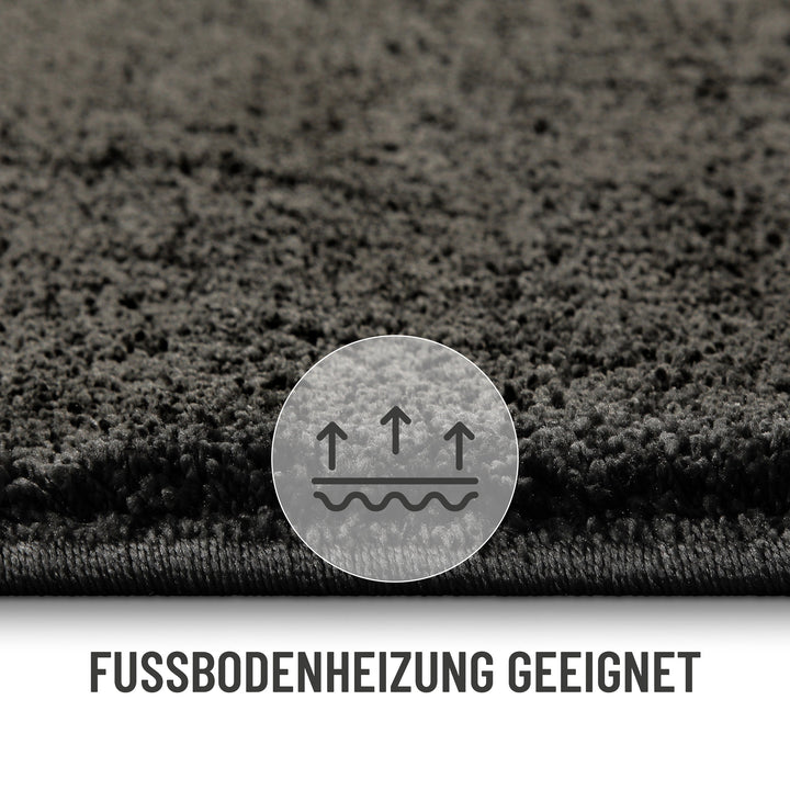 Nova Teppich anthrazit Hochflor rechteckig