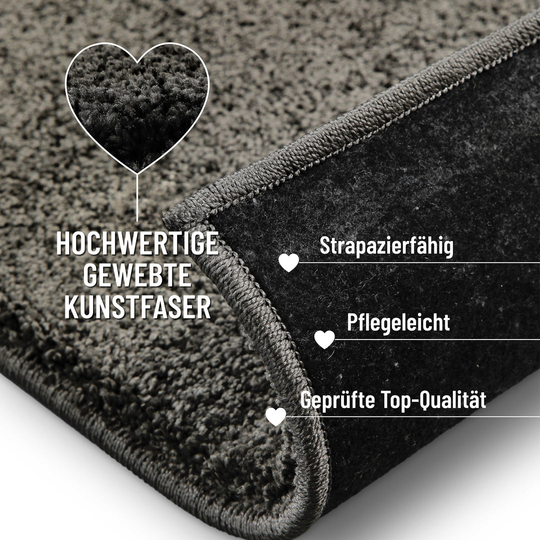 Nova Teppich anthrazit Hochflor rechteckig