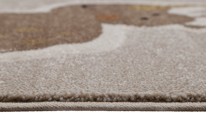 Nala & Friends Teppich sand beige meliert Kurzflor rechteckig