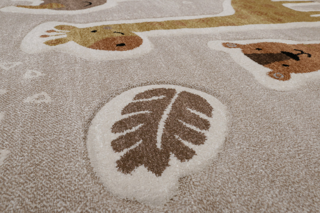 Nala & Friends Teppich sand beige meliert Kurzflor rechteckig