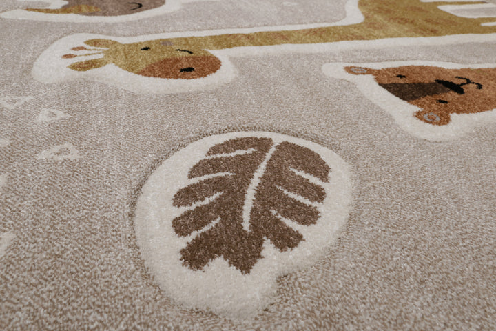 Nala & Friends Teppich sand beige meliert Kurzflor rechteckig