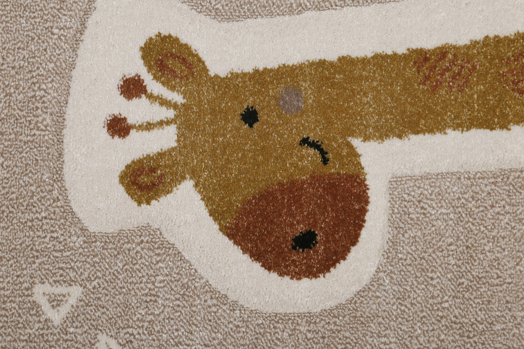 Nala & Friends Teppich sand beige meliert Kurzflor rechteckig