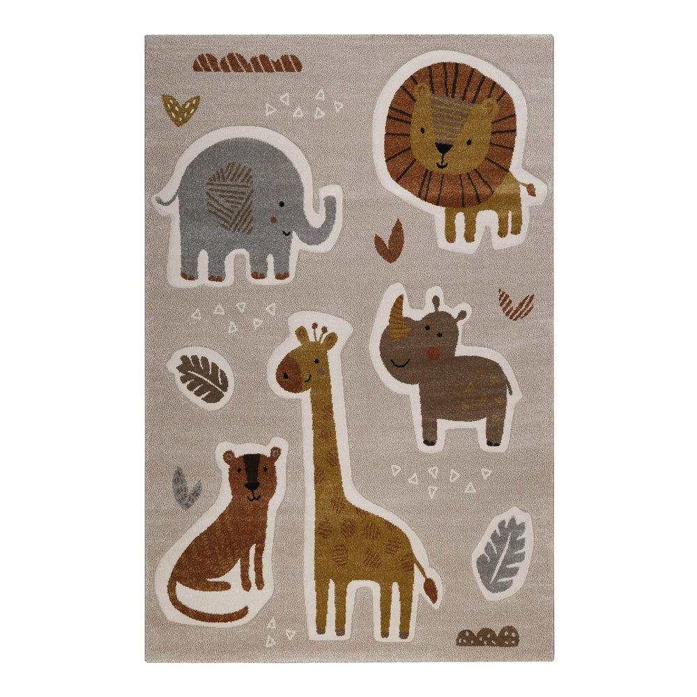 Nala & Friends Teppich sand beige meliert Kurzflor rechteckig