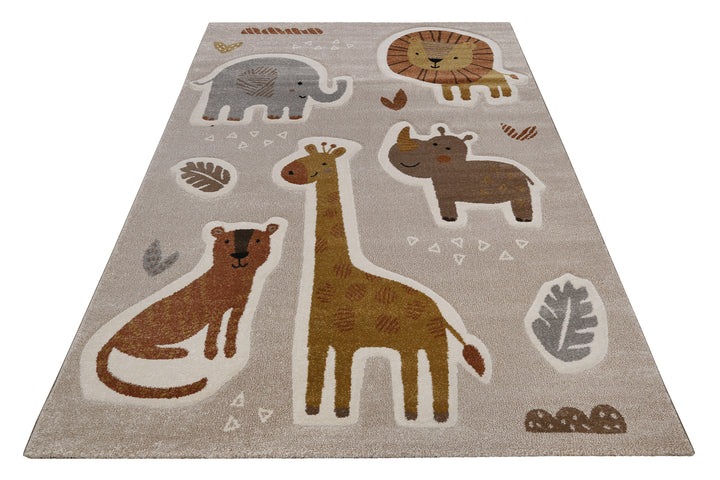 Nala & Friends Teppich sand beige meliert Kurzflor rechteckig