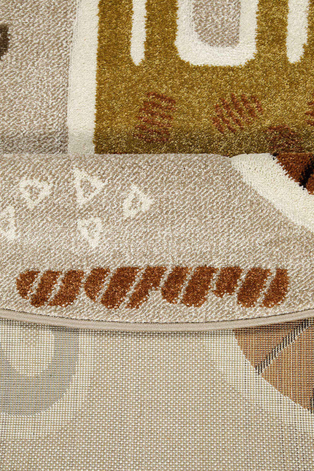 Nala & Friends Teppich sand beige meliert Kurzflor rund