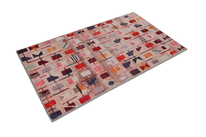 Nelson Badteppich bunt Kurzflor rechteckig