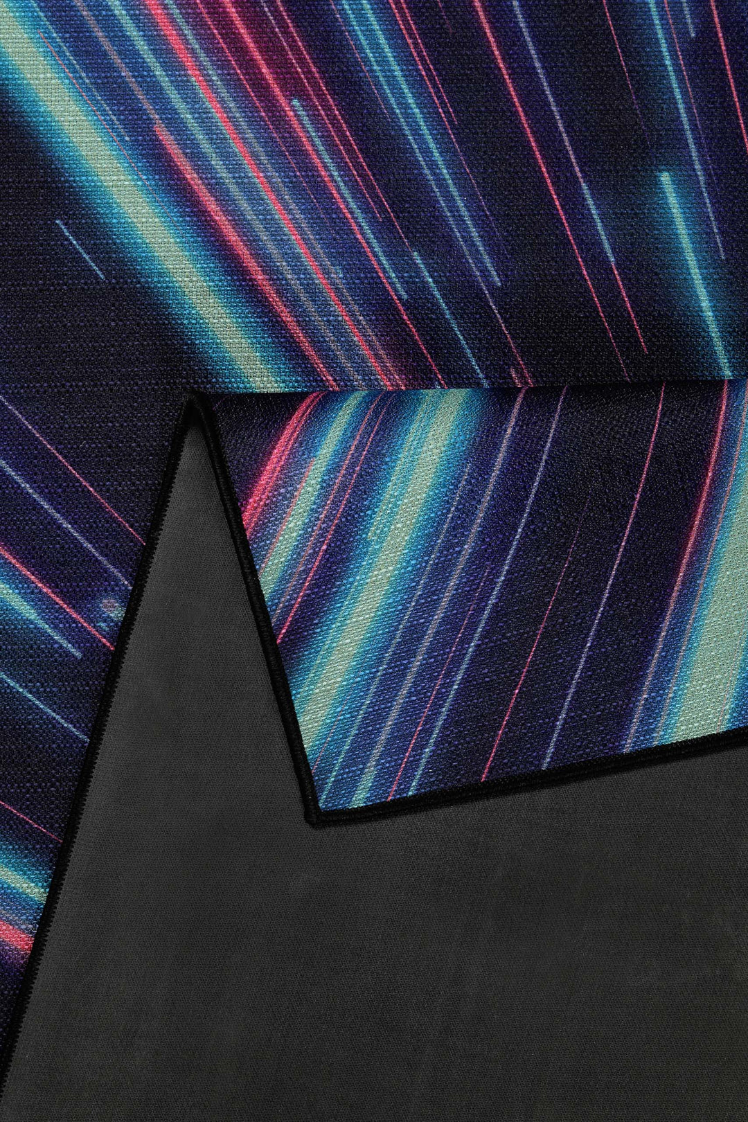 Neon Horizon Teppich schwarz Kurzflor rechteckig