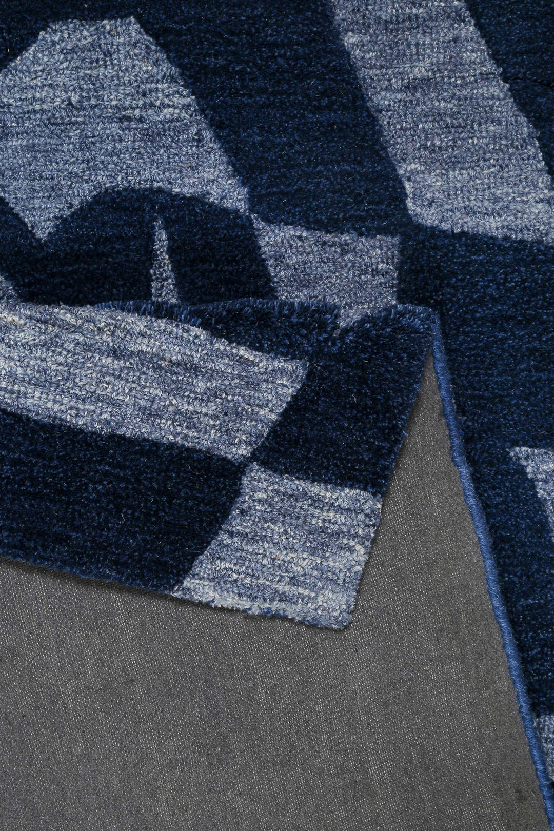 Ocean State Teppich blau multi Kurzflor rechteckig