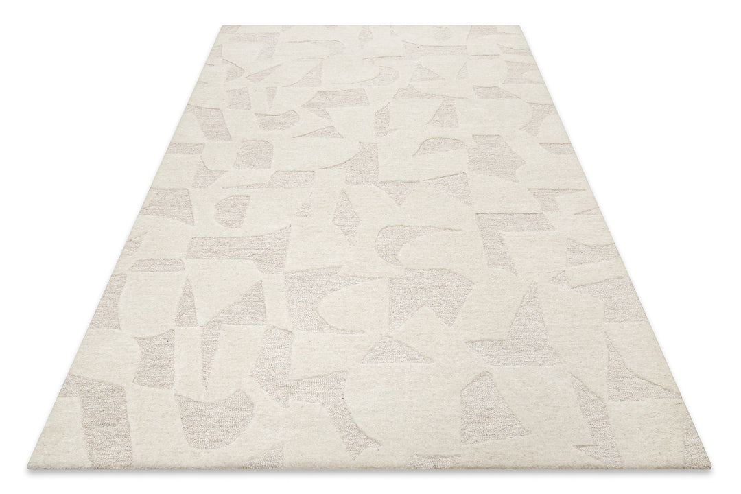 Ocean State Teppich creme weiß Kurzflor rechteckig