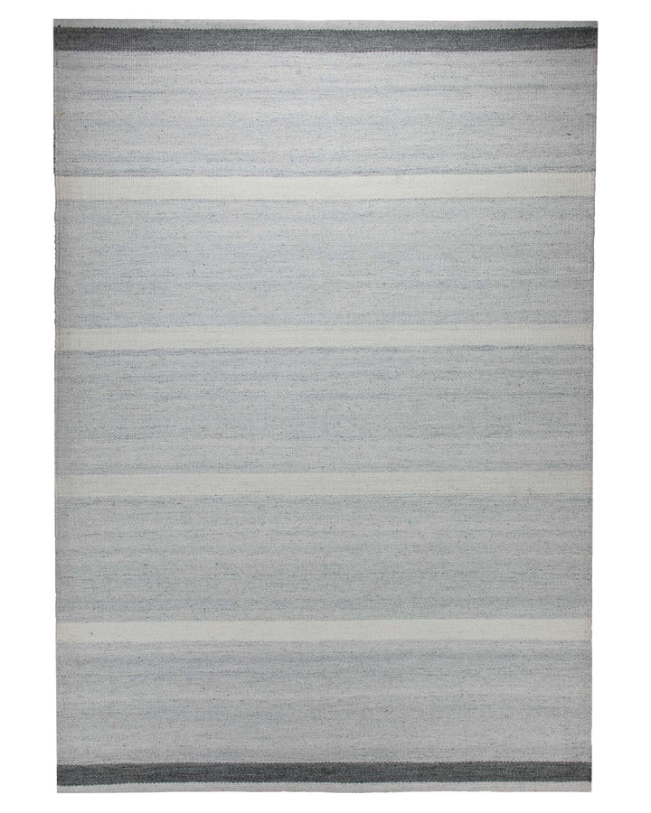Handwebteppich Polypropylen outdoor Streifen rosé grau 160x230 cm – Freigestellte Ansicht von oben