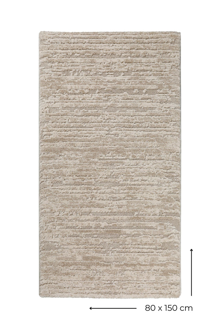 Peer Teppich beige Kurzflor rechteckig