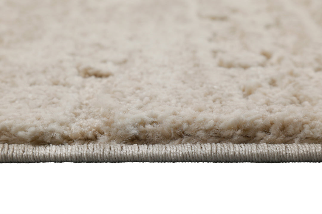 Peer Teppich beige Kurzflor rechteckig