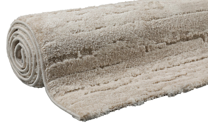 Peer Teppich beige Kurzflor rechteckig