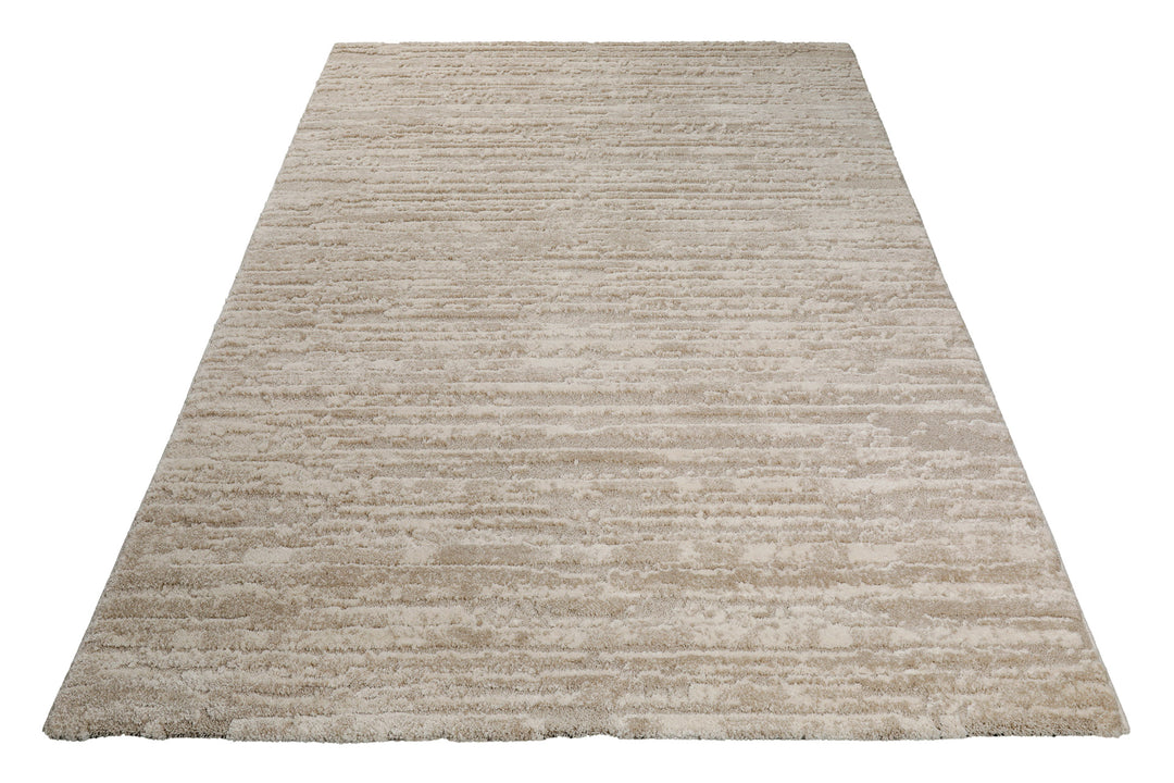 Peer Teppich beige Kurzflor rechteckig