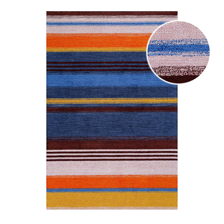 Petrol Teppich multi Kurzflor rechteckig