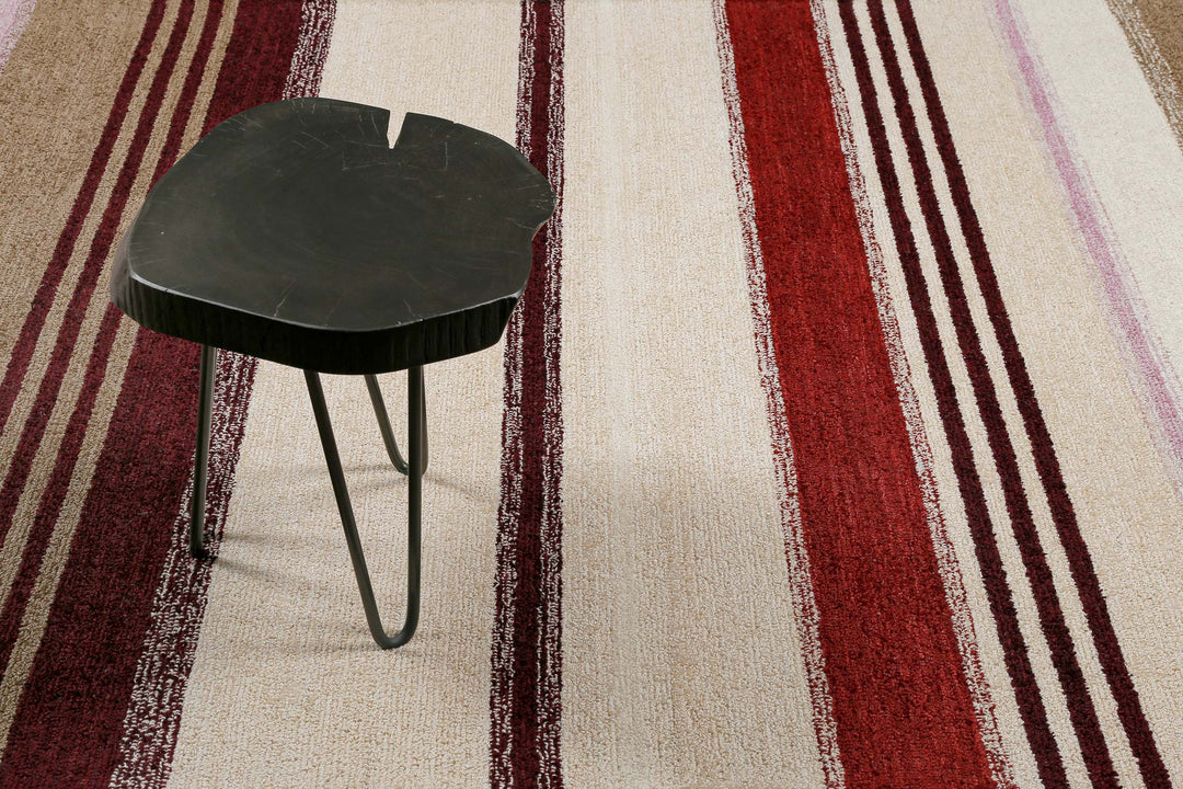 Petrol Teppich beige multi Kurzflor rechteckig