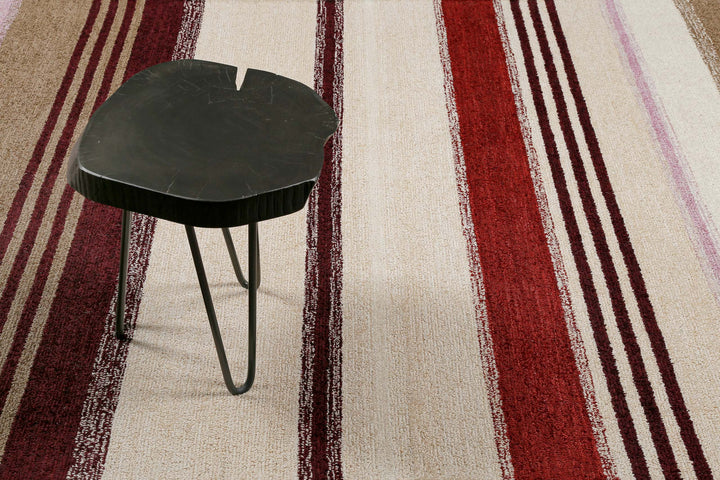 Petrol Teppich beige multi Kurzflor rechteckig