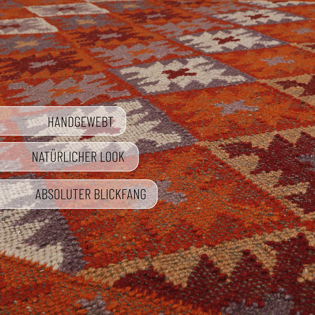 Pierre Teppich rost rot Kurzflor rechteckig
