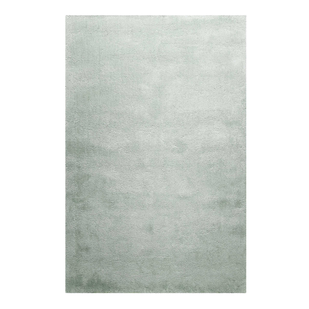 Pisa Teppich hellgrau grün Hochflor rechteckig