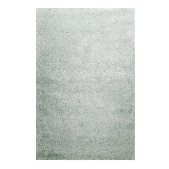 Pisa Teppich hellgrau grün Hochflor rechteckig