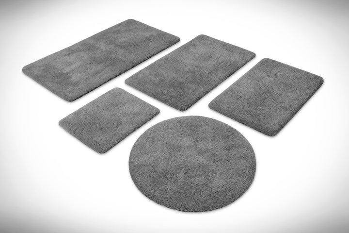 Porto Azzurro Badteppich schiefer grau Hochflor rechteckig