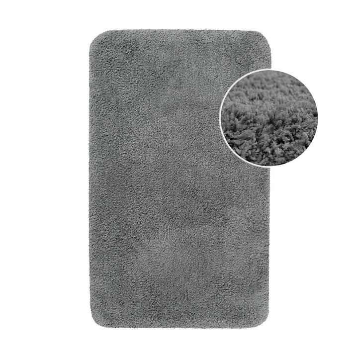 Porto Azzurro Badteppich schiefer grau Hochflor rechteckig