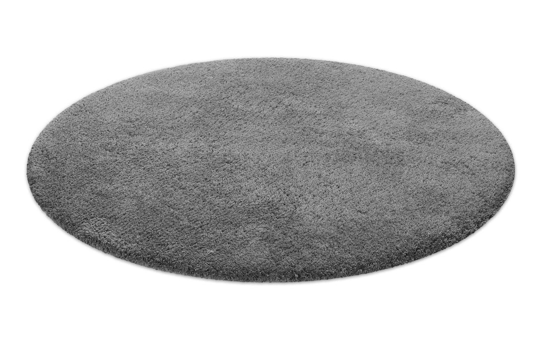 Porto Azzurro Badteppich schiefer grau Hochflor rund