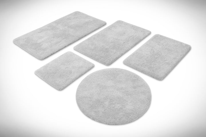 Porto Azzurro Badteppich licht grau Hochflor rechteckig