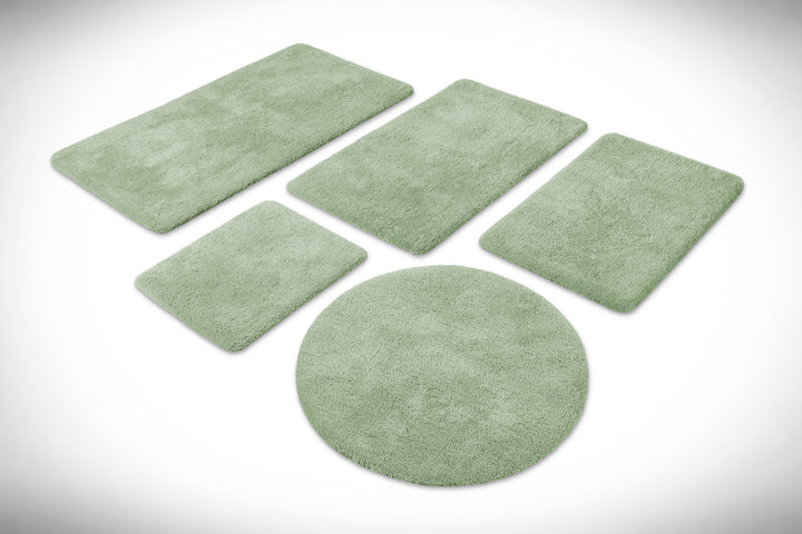Porto Azzurro Badteppich lind grün Hochflor rechteckig