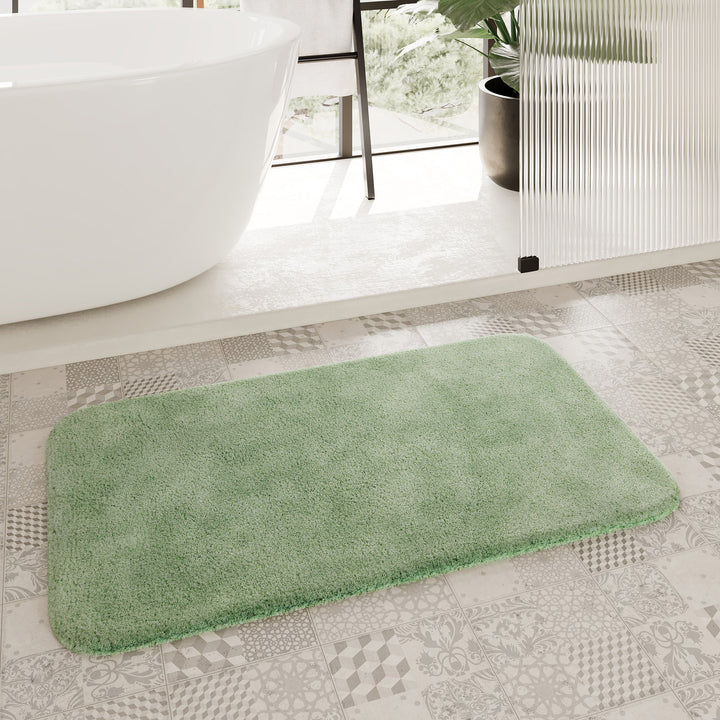 Porto Azzurro Badteppich lind grün Hochflor rechteckig