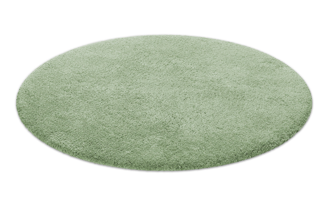 Porto Azzurro Badteppich lind grün Hochflor rund