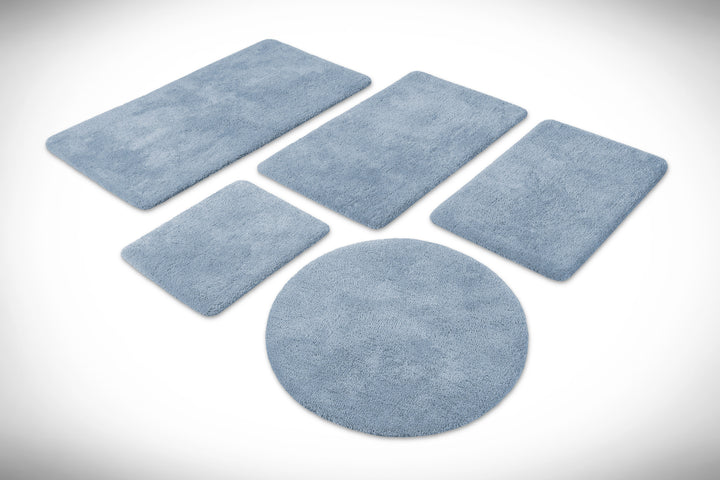 Porto Azzurro Badteppich rauch blau Hochflor rechteckig