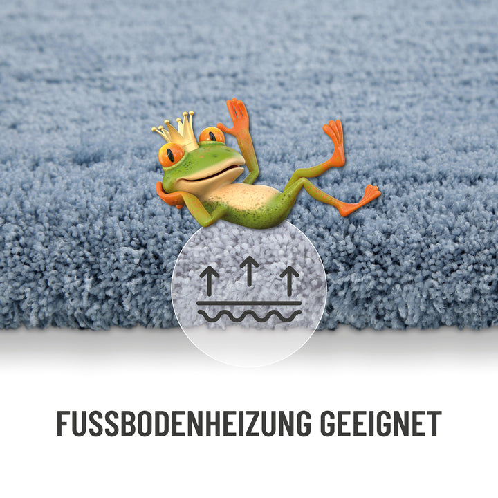 Porto Azzurro Badteppich rauch blau Hochflor rechteckig