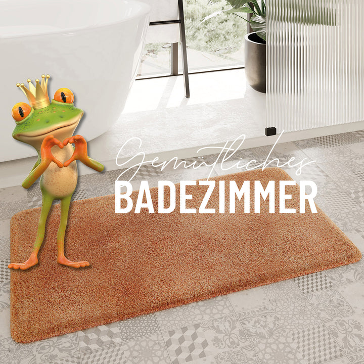 Porto Azzurro Badteppich terracotta Hochflor rechteckig