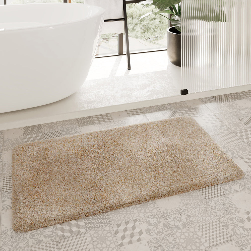 Porto Azzurro Badteppich cappuccino beige Hochflor rechteckig