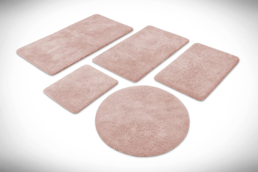 Porto Azzurro Badteppich puder rosa Hochflor rechteckig