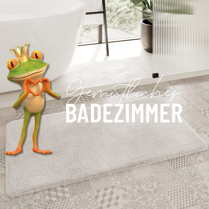 Porto Azzurro Badteppich elfenbein Hochflor rechteckig