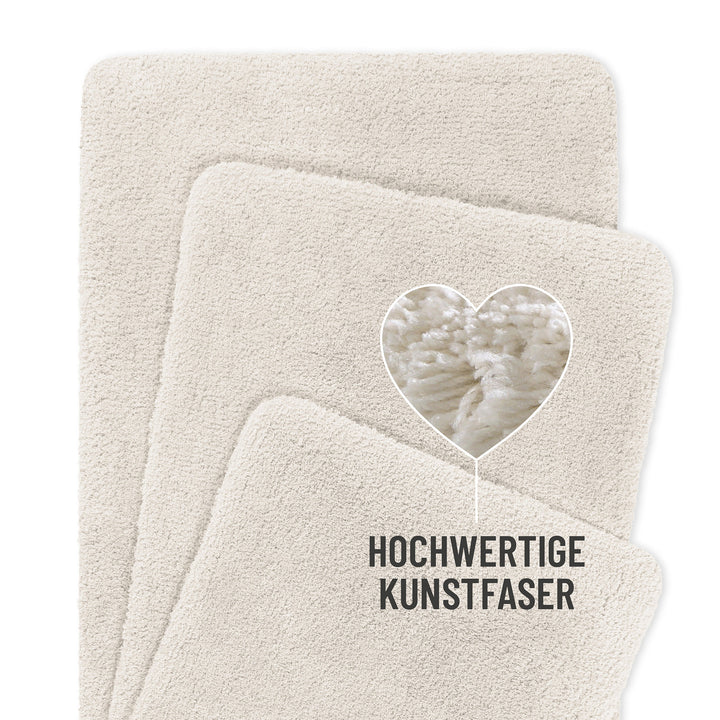 Porto Azzurro Badteppich elfenbein Hochflor rechteckig