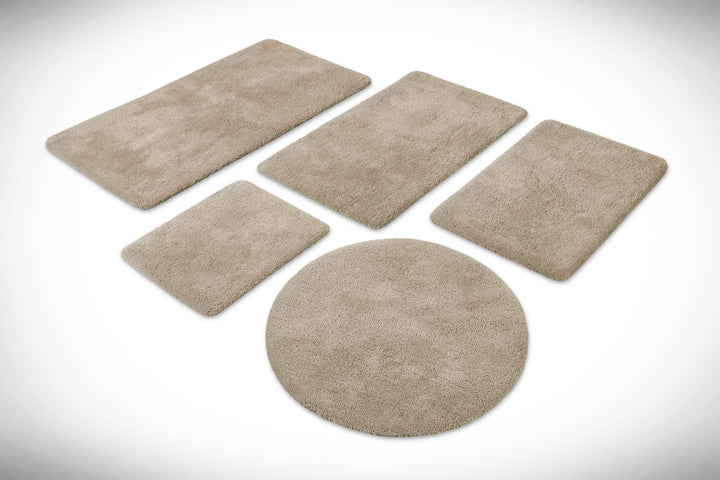 Porto Azzurro Badteppich hell taupe Hochflor rechteckig