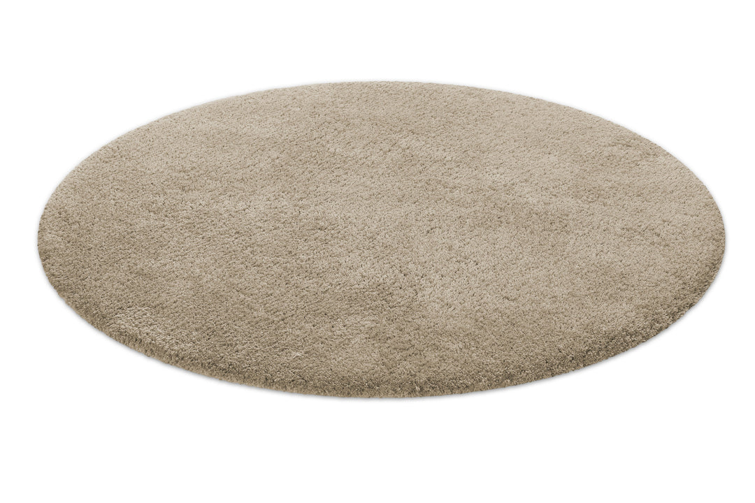 Porto Azzurro Badteppich hell taupe Hochflor rund