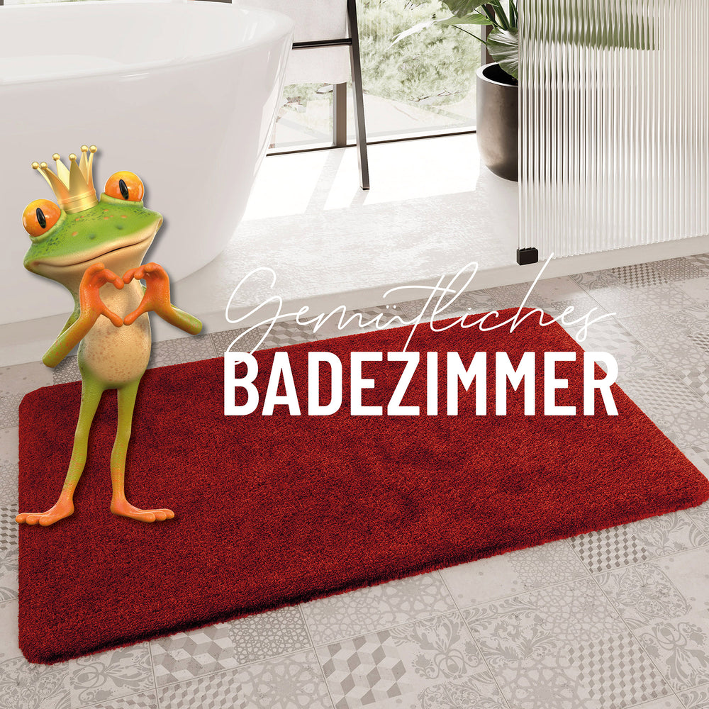 Porto Azzurro Badteppich kamin rot Hochflor rechteckig